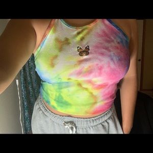 Butterfly crop top